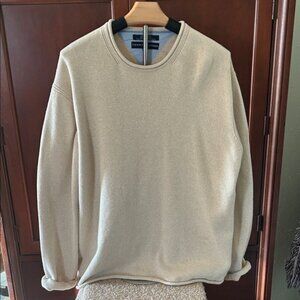 Tommy Hilfiger Men's Cream Crewneck Sweater